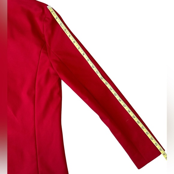 SHOW ME YOUR MUMU Red Suiting Major Blazer Women Size XS Small $188 MSRP NWT - Picture 11 of 14